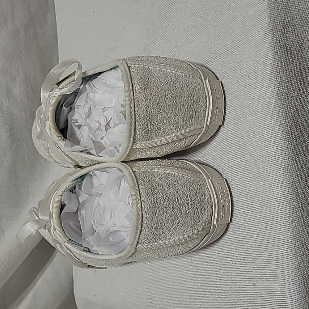 Kate Spade Trista Glitter Textile Sneakers Size 9.5 - Picture 4 of 14